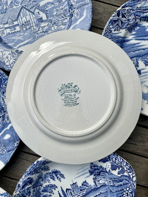 Image 1 of Assiettes Anglaises Lunéville 