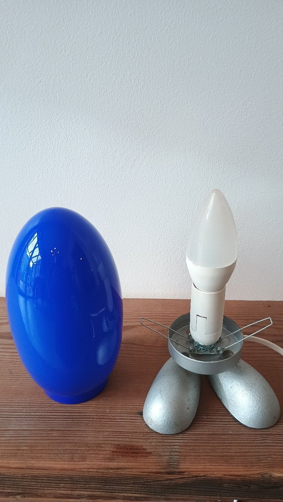 Image 1 of Vintage Ikea Fjorton Lamp (Dino Egg)