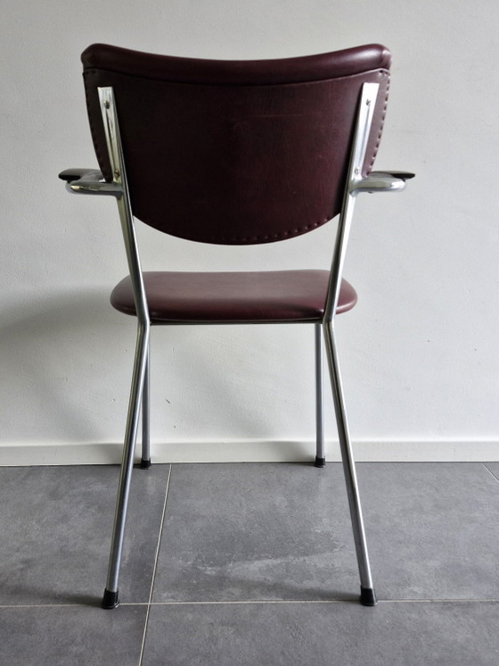 Image 1 of De Wit dining table or office chair chrome vintage