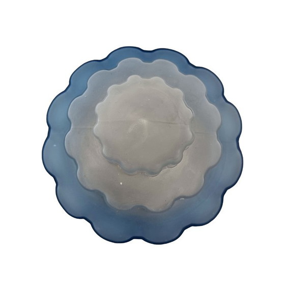 Image 1 of Lampada francese Art Déco con paralume blu