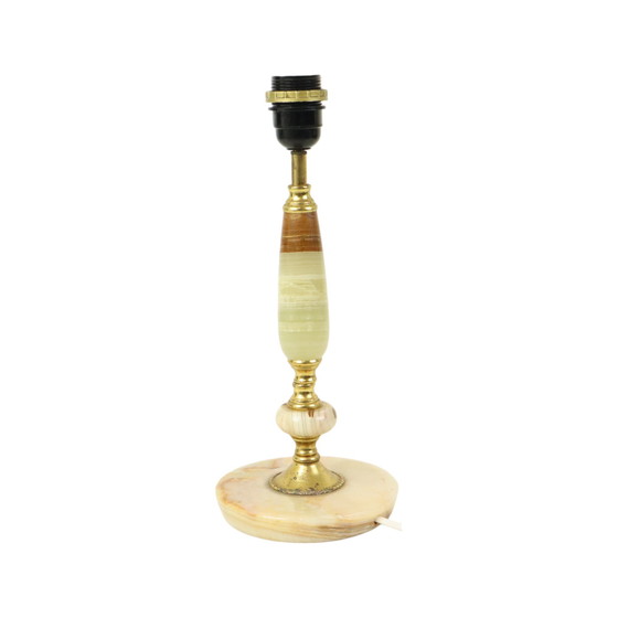 Image 1 of Vintage Table Lamp Onyx Marble