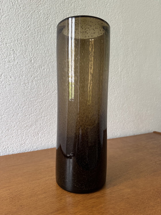 Image 1 of Vase Roller Bullauge Glas Bendor 60er Jahre