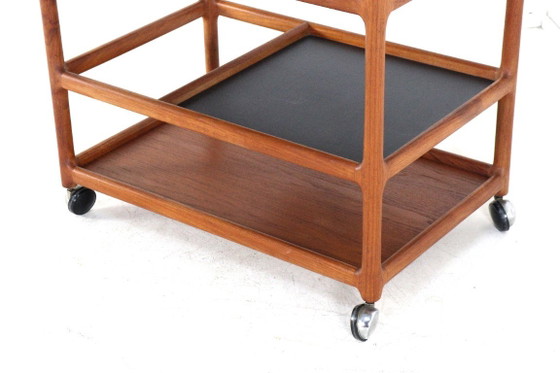 Henning Korch per CFC Silkeborg modello 308 Carrello bar teak vintage – Carrelli bar, Legno (photo 7 of 15)