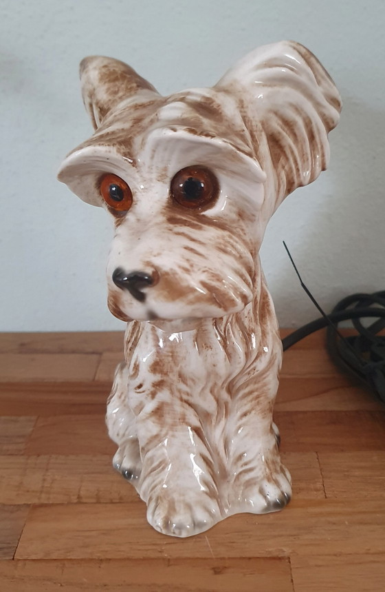 Immaculate Set of 2 Vintage Porcelain Dog Tealights (1950s) – Table lamps (photo 9 of 15)
