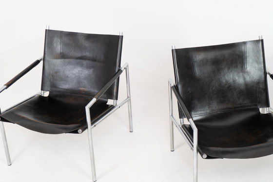 Image 1 of Early Pair of “SE02” Arm Chairs by Martin Visser for Spectrum (The Netherlands, 1960s)