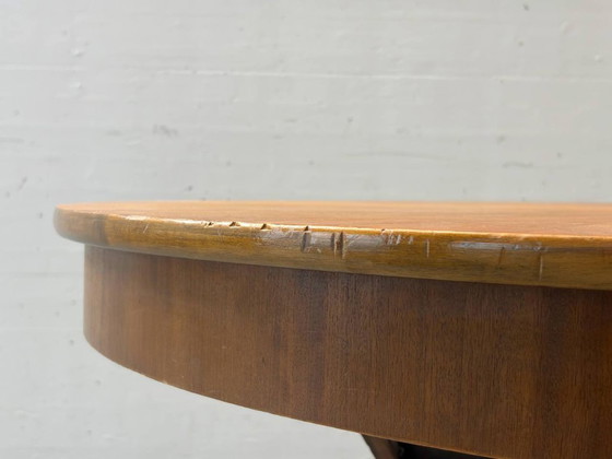 Image 1 of Art Deco dining table with extension mechanism by Asch, 1950s