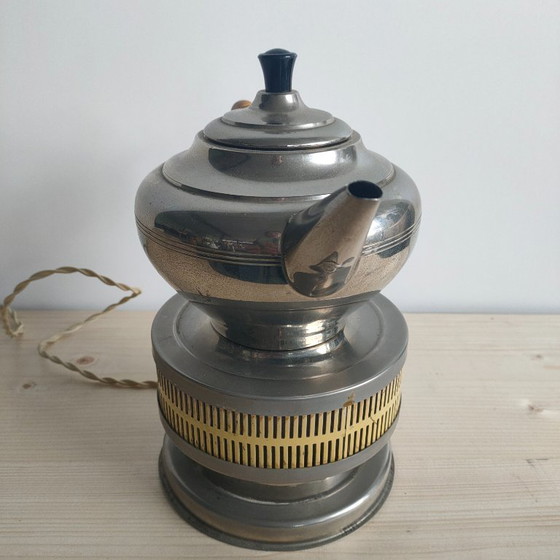 Image 1 of Teiera vintage olandese di design di metà secolo con riscaldatore elettrico