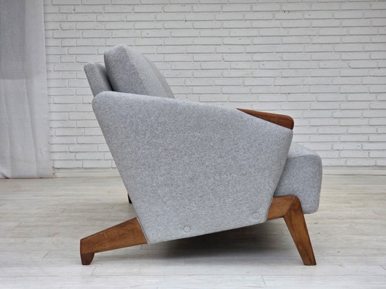Image 1 of 1960s, Danish design by Arne Hovmand-Olsen, 3-seater sofa model 490, reupholstered.