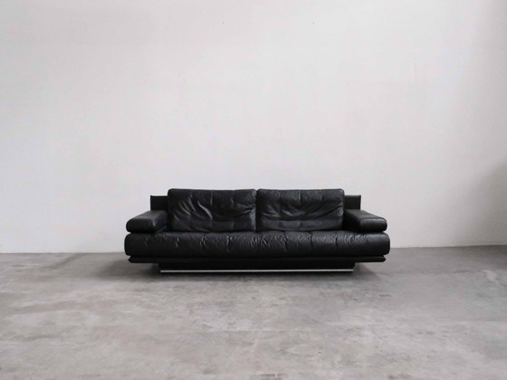 Image 1 of Divano vintage a tre posti in pelle Rolf Benz 6500