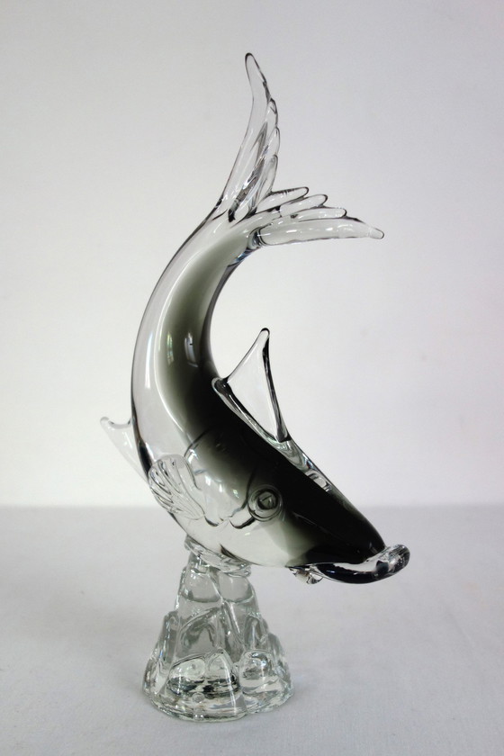 Image 1 of 2 grandi pesci in vetro di Murano di G. Campanella, Italia, anni '60