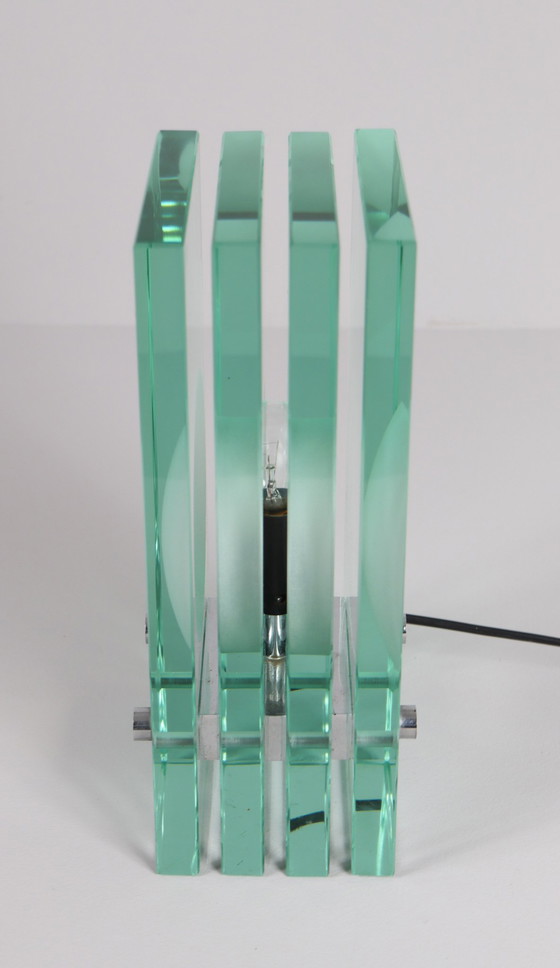 Image 1 of Set of 2 table lamps/glass objects by Giorgio Reggiori for Gallotti & Radice, 1960s, Italy