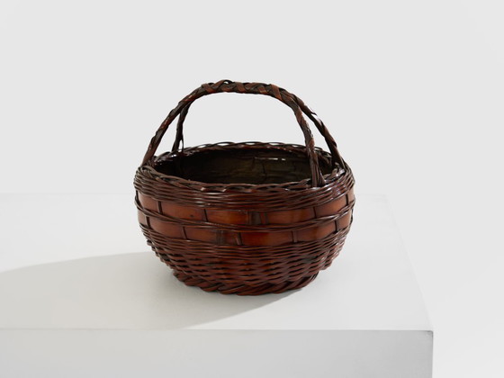 Image 1 of Set di cestini di bambù Ikebana Maeda Chikubōsai periodo Meiji 