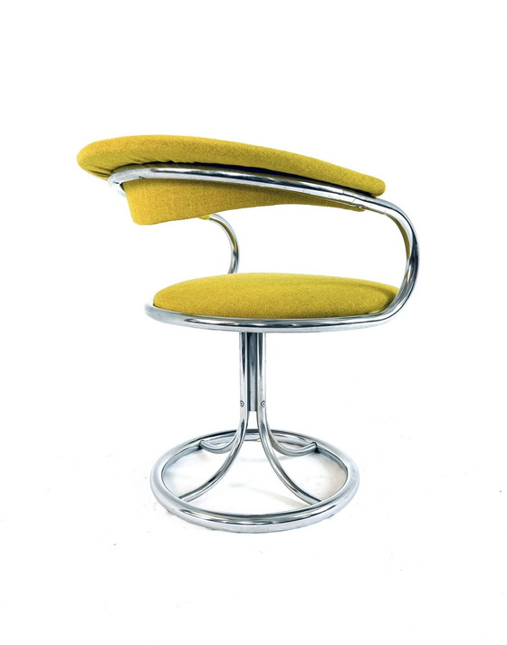 Image 1 of Sedia girevole con struttura tubolare
