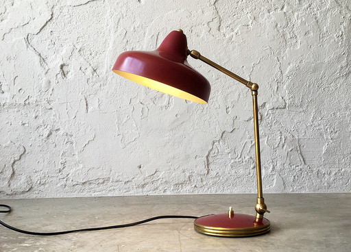 Adjustable Desk Lamp, Italy, 1950s