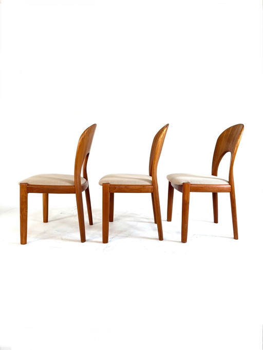 3x restored ‘Morten chairs’, Koefoeds Hornslet ‘70