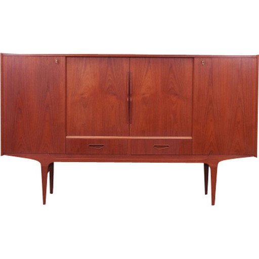 Vintage teakhouten highboard, Denemarken 1960