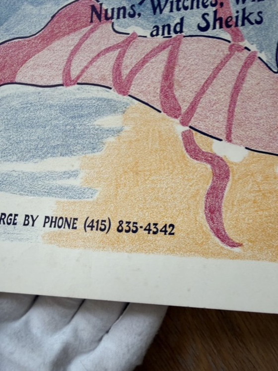 Image 1 of Robert Gotsch, Affiche du « Bal masqué des prostituées » (1978, Cow Palace, San Francisco)