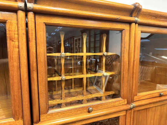 Original Globe Wernicke Wine Rack for Bookcase, Wood, Brass, Brown (photo 7 of 7)