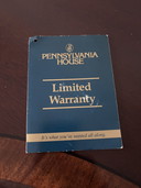 Pennsylvania House mahonie sideboard - origineel label