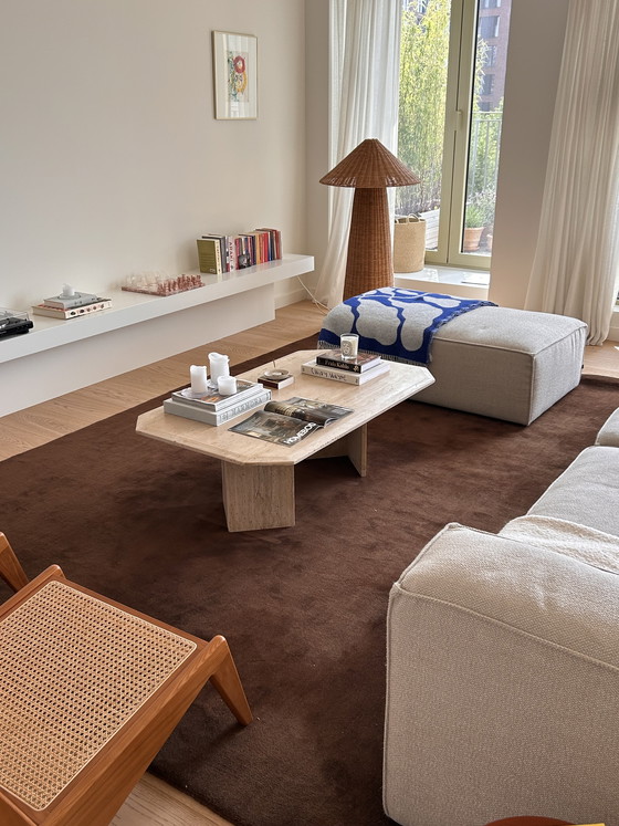 Image 1 of Vintage travertine coffee table 