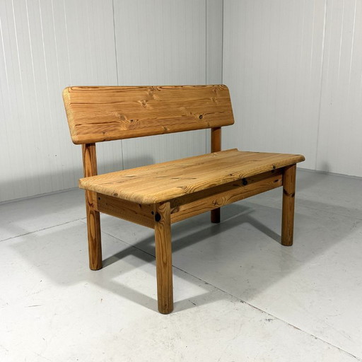 Korup Stolefabrik solid pine bench with storage Denmark