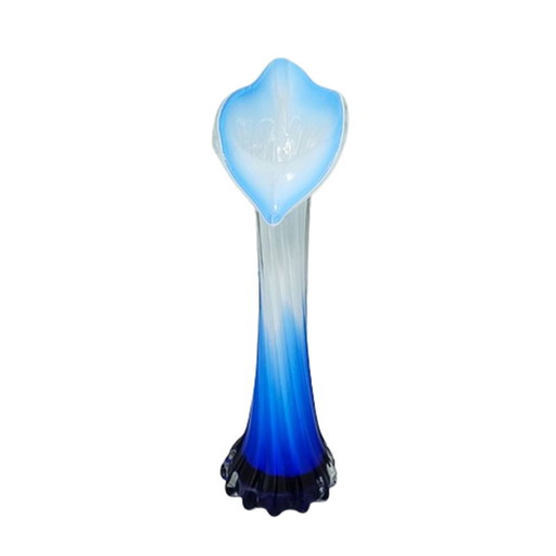1960s Astonishing Jack in the Pulpit "Calla Lily" vase in Murano Glass.