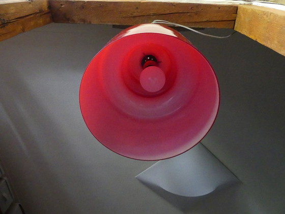Image 1 of Peill&Putzler ceiling lamp red 1970s UK1aEb