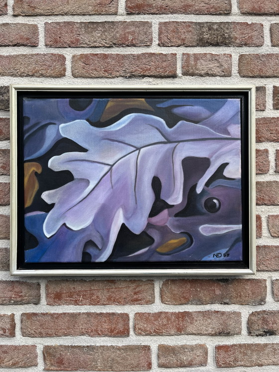 Image 1 of Painting reproduction of Purple Leaves Georgia O'Keeffe