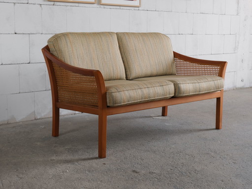 Midcentury Sofa von Wilhelm Knoll mit Wiener Geflecht