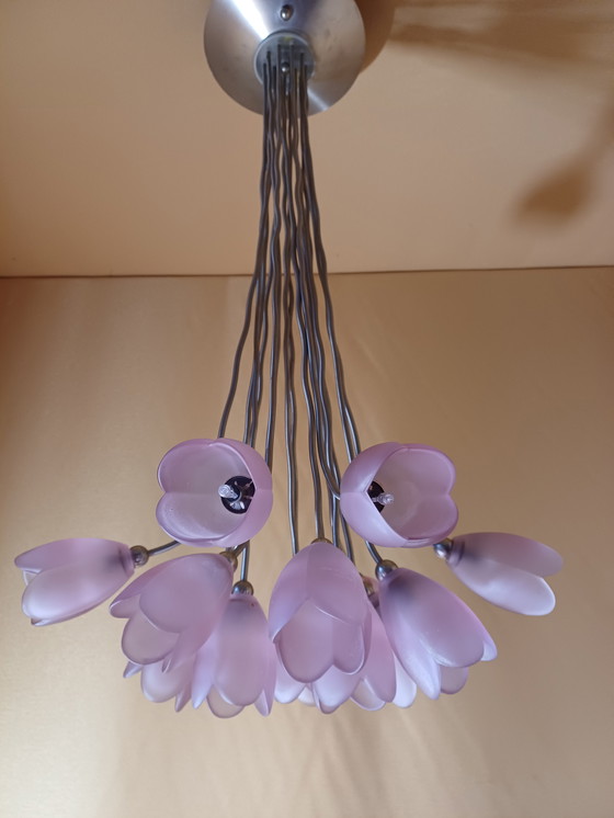 Image 1 of Lámpara de diseño Harco Loor 15 tulipanes morados