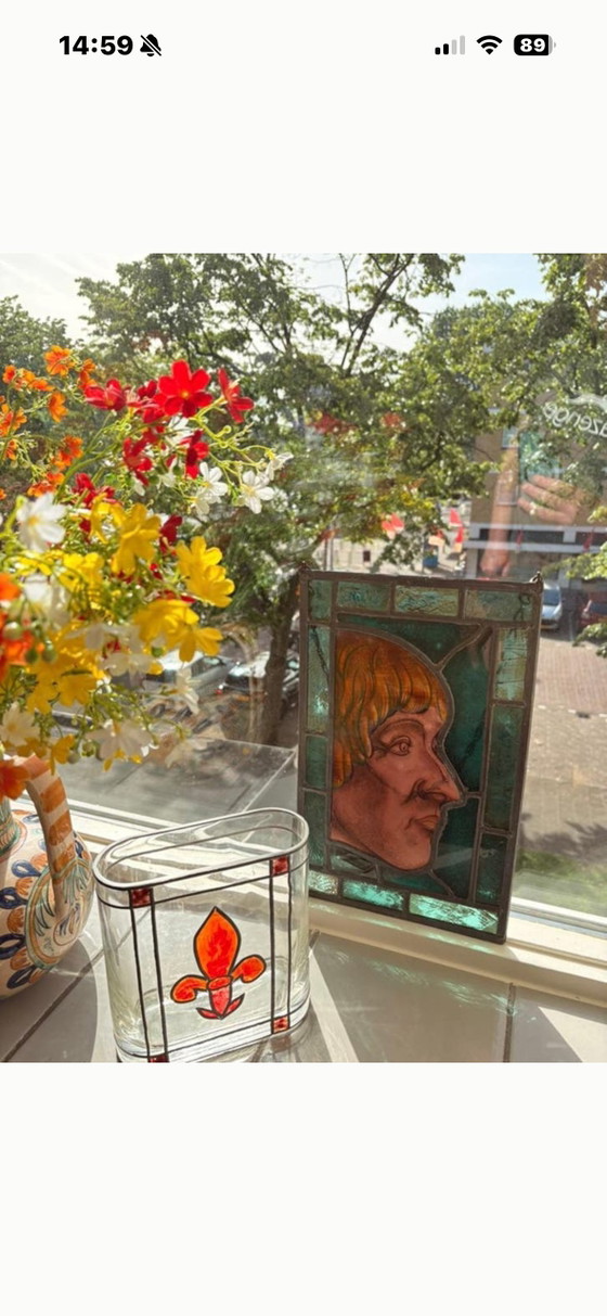 Image 1 of Frans Heetman, artista colorido e idiosincrásico, vidrieras