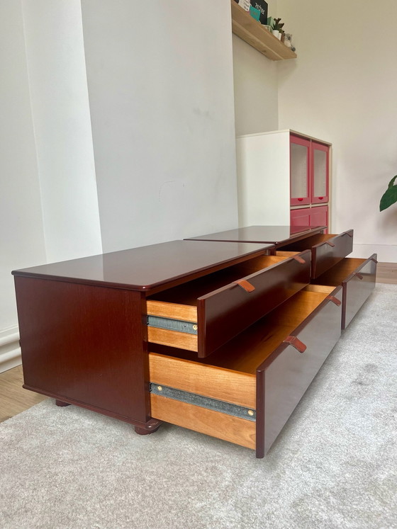Set of 2 Interlübke MUTARO Chests of drawers – Peter Maly (1979) – Chest of drawers, Leather, Metal (photo 6 of 10)