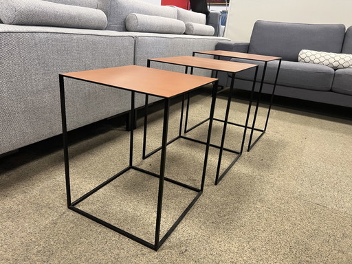 3 Jori Ascot Coffee Table Set Leather