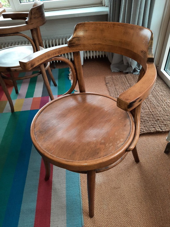 Image 1 of 4 sillones Thonet de madera curvada
