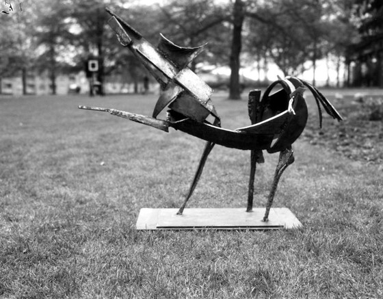 Image 1 of Sculpture du Cheval de fer par Raphaël Saintenoy, Europe, années 1960