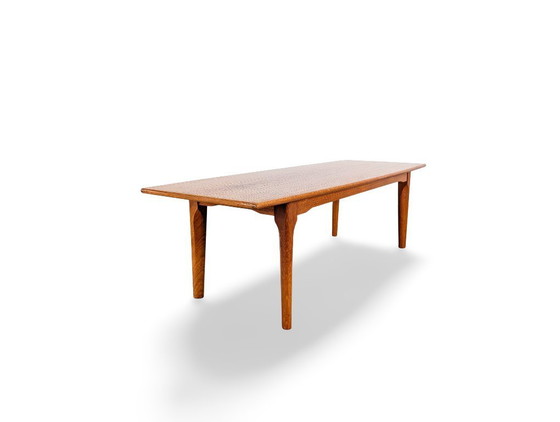 Image 1 of Midcentury oak coffee table, vintage Danish design, side table