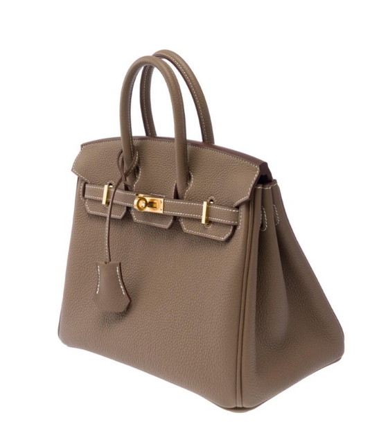 Image 1 of Sac HERMES Birkin 25 en Cuir Étoupe - 103489