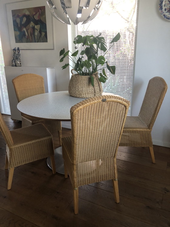 Image 1 of 4 eetkamerstoelen, Lioyd loom, naturel