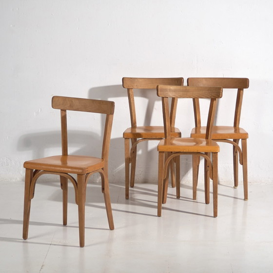 Vintage bentwood chairs (c.1940). Set of 4 pieces #1 – Dining chairs (photo 8 of 22)