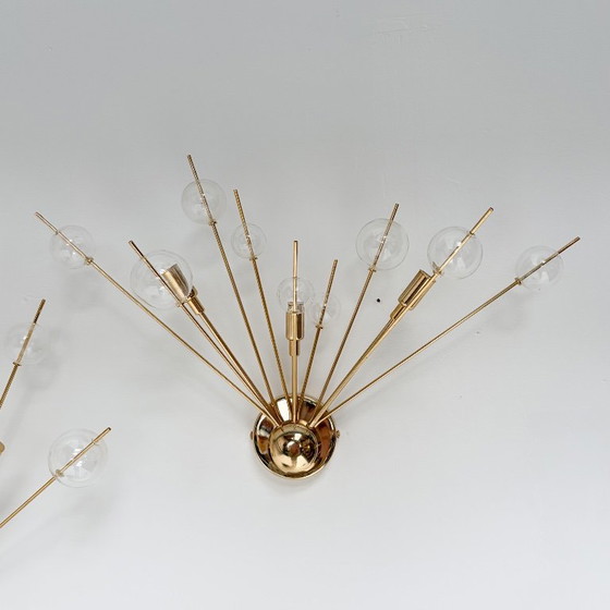 Set of 2 Italian Wall lights with glass spheres, 1970s – Metal (photo 8 of 15)