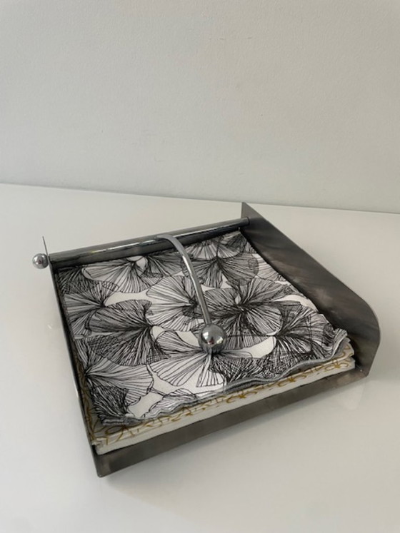 Image 1 of Portatovaglioli in acciaio inox con peso integrato – design elegante