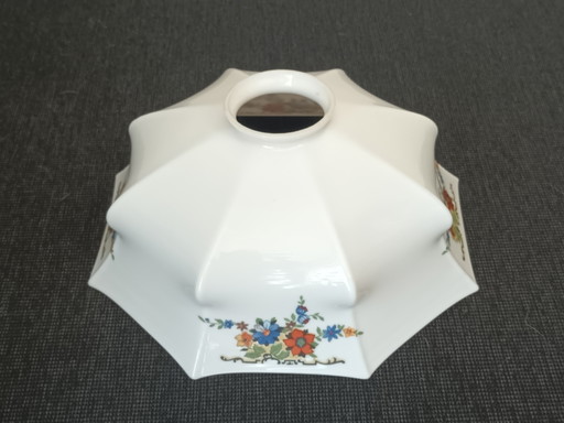 Paralume bianco opalino con fiori – hanglampen, Glass (photo 2 of 5)