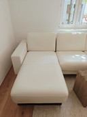 Rolf Benz design lederen bank, hoogwaardig, tijdloos.