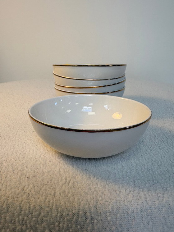 Narumi Soup Bowl & Dessert Plates with Christmas Decoration – Narumi Japan, Crockery, Porcelain (photo 8 of 9)