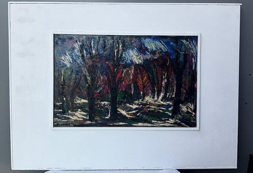 Oil painting Toon Koster (1913-1989)