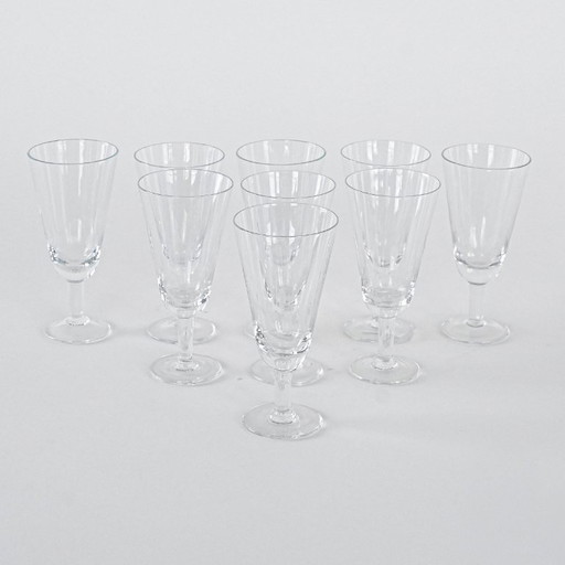 Set aus Kristallgläsern, dänisches Design, 1970er Jahre, hergestellt in Dänemark