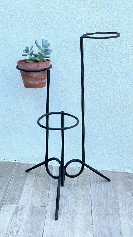 Image 1 of Piantana geometrica in acciaio vintage