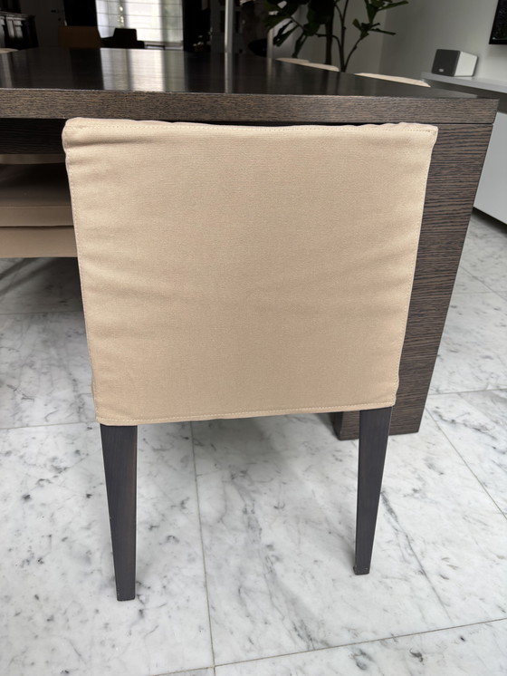 Image 1 of Maxalto dining table with matching Maxalto chairs (8)
