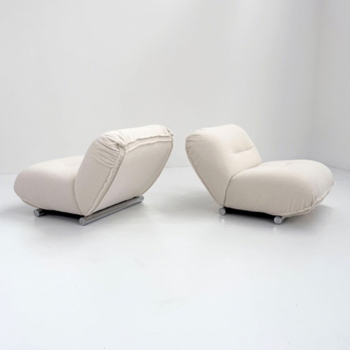 Ein Paar Lounge-Sessel von Giuseppe Munari für Poltrona Munari, 1970er Jahre