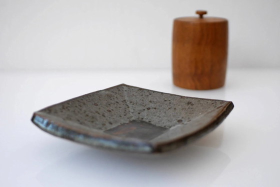 Image 1 of Mid-century modern pottery dish by Janet Leach, England